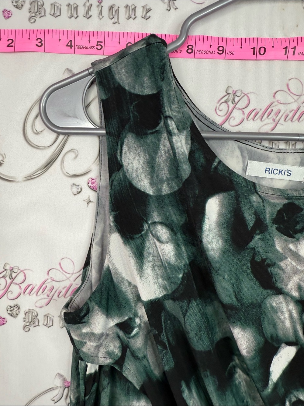 Ricki's Dark black and White Sleeveless Ring-Belted Midi Dress brand new - Picture 6 of 14